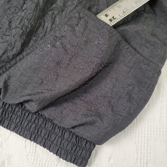 Vtg Milano Sport jacket quilted zip up dolman sleeves elastic waist cuffs size L - Picture 9 of 11